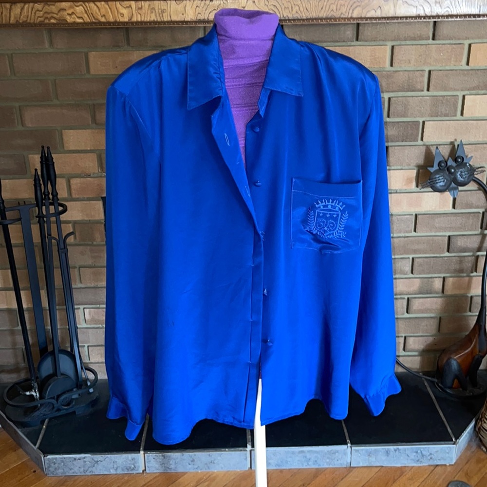 Diana Charles vintage, long sleeve blouse